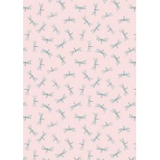Lewis & Irene On the Lake - Dragonfly on palest pink