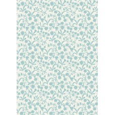 Lewis & Irene Bluebell Wood reloved - Duck egg floral silhouette 