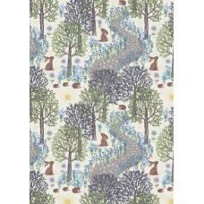 Lewis & Irene Bluebell Wood reloved - Bluebell wood on cream