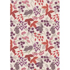 Lewis & Irene Autumn Fields re-loved - Mice with berries on cream 