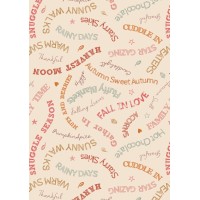 Lewis & Irene Snuggle Season - Cosy words on cream