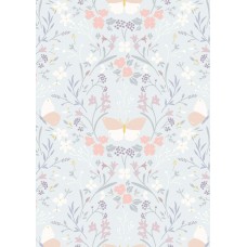 Lewis & Irene Heart of Summer by Cassandra Connolly - Floral gathering on duck egg blue