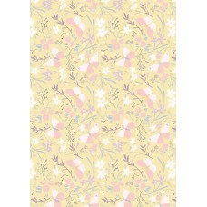 Lewis & Irene Heart of Summer by Cassandra Connolly - Butterfly dance on buttercup yellow