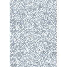 Lewis and Irene Bunny Hop - Mini bunny floral, light denim blue
